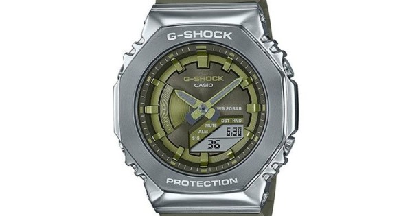 Casio g clearance shock olive green